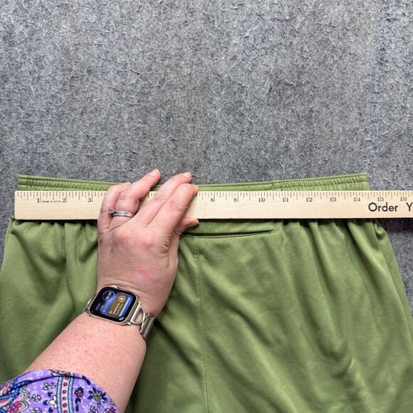 Nike Dri-FIT Challenger Woven Running Pants Men M Green 27" Ankle Zip Tapered - Picture 11 of 16